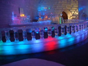 The "Ice Bar" at the Ice Hotel, Chena Hot Springs